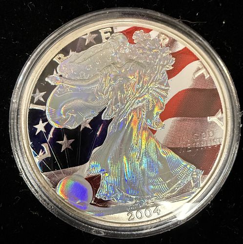 2004 W American Silver Eagle Bullion Coin Bullion (No Mint Mark