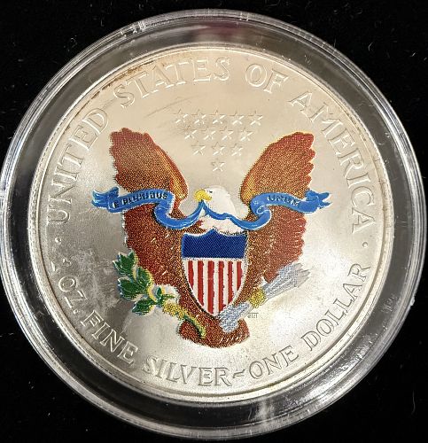 2000 American Silver Eagle 1oz, Enameled, (17180)