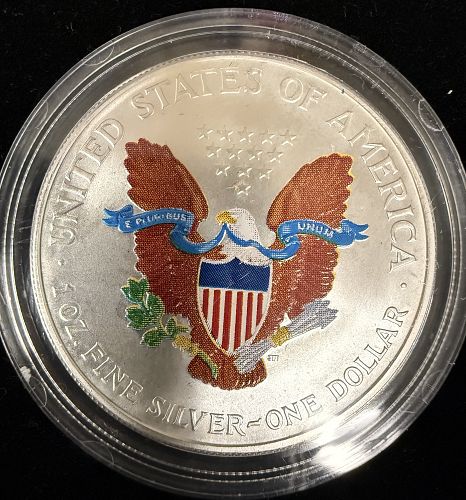 2000 American Silver Eagle 1oz, Enameled, (17182)