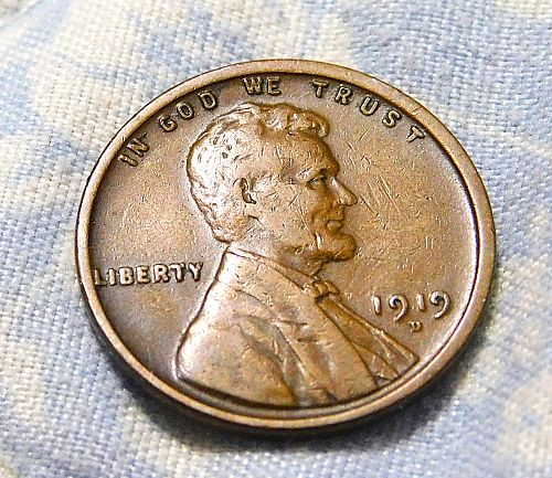1919 D Lincoln Wheat Cent