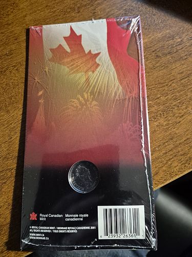 2001 Canada Day 25 Cent Coin