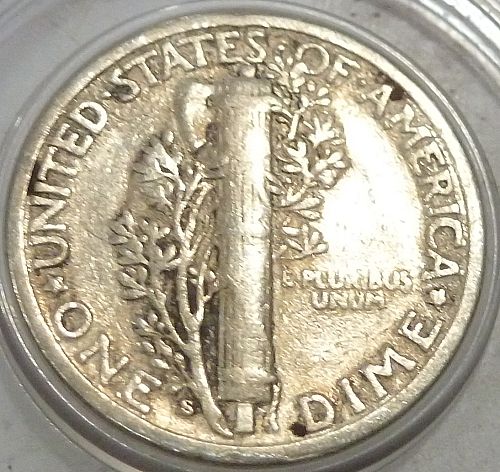 1938-S  VF  Mercury Dime VERY FINE ( 227)