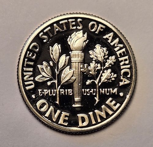 1995-S Clad Roosevelt Dime Proof-64 (Near Gem) Full Bands