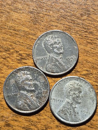 1943 PD&S Steel Pennies