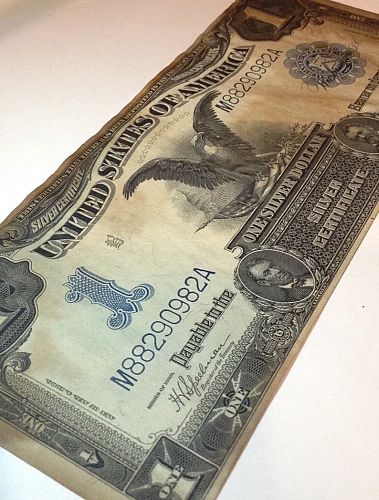 Phenomenal 1899 $1 Black Eagle Silver Certificate Large Size- Superb Looking & Crisp!
