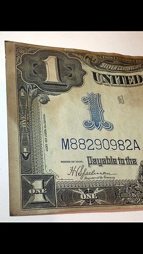 Phenomenal 1899 $1 Black Eagle Silver Certificate Large Size- Superb Looking & Crisp!
