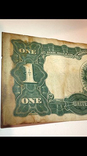 Phenomenal 1899 $1 Black Eagle Silver Certificate Large Size- Superb Looking & Crisp!