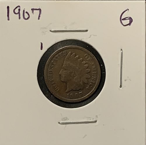 1907 INDIAN HEAD G COND BIN 1.00