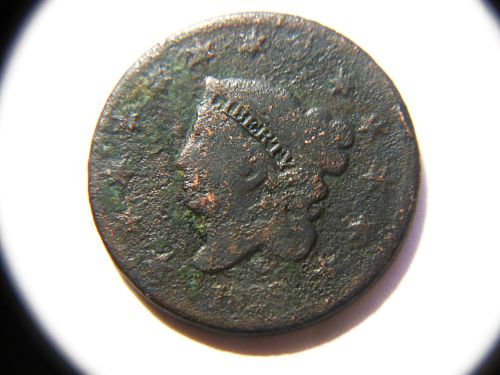 1829 Coronet Liberty Head Large Cent Medium Letters Coin Value