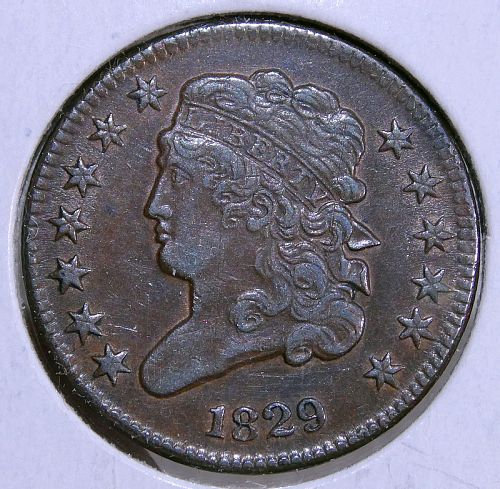 1829 Classic Head Half Cent Coin Value, Prices & Info | USA Coin Book