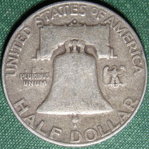 1952 D Franklin Half Dollar