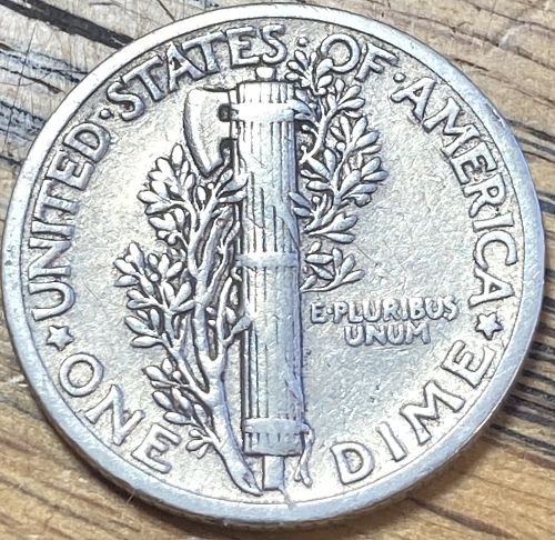1941 mercury dime in VERY FINE condition