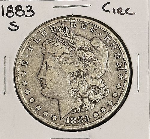 1883-S Morgan Silver Dollar, Nicely Circulated VF (20678)