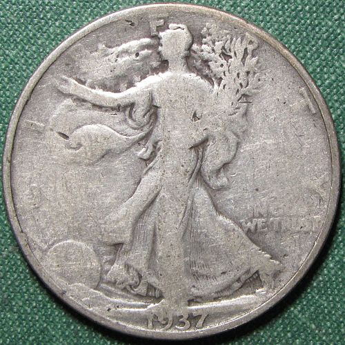 1937 P Walking Liberty Half Dollar