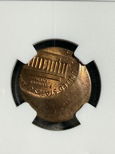 Lincoln Penny 1c Mint Error Uncirculated Struck Off Center NGC Graded Lincoln