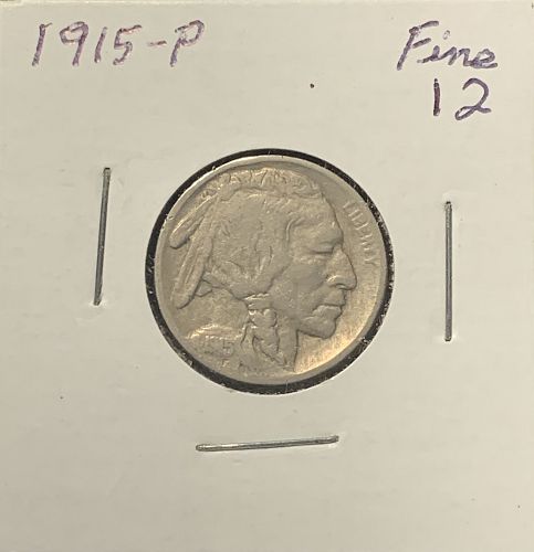1915-P BUFFALO NICKEL FINE COND BIN 6.50