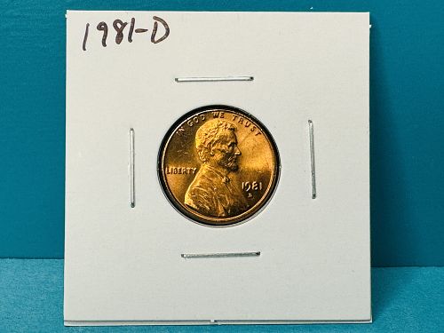 1981-D Lincoln Memorial Cent