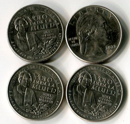 4 - 2022 - D  "American Women's Series" - Nina Otero-Warren - VERY FINE