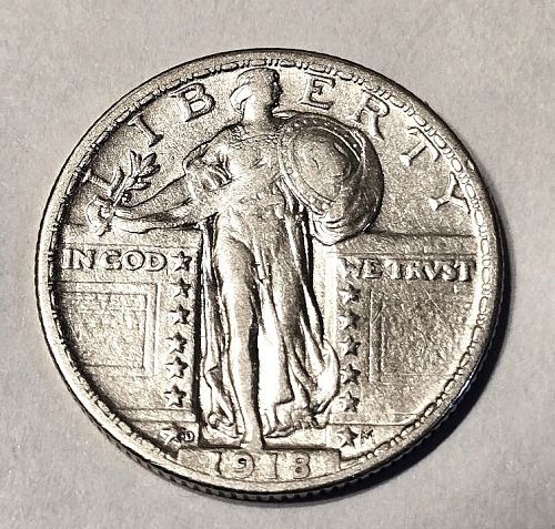 1918 D Standing Liberty Quarter Coin Value, Prices & Info | USA