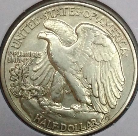 1947 Walking Liberty half dollar in EF