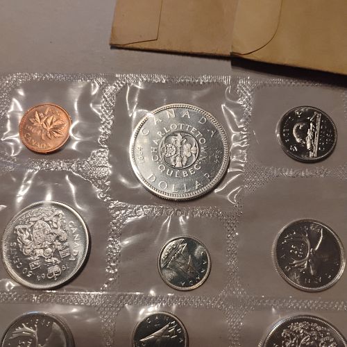 7.77 ozt. ASW 1961-1967 Royal Canadian Mint 80% Silver Proof-like Sets