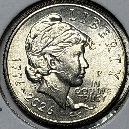 2026-P Die Crack Var#1 Choice Brilliant Uncirculated Emerging Liberty Clad Dime