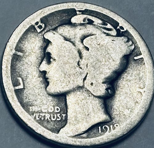 1918 D Mercury Dimes