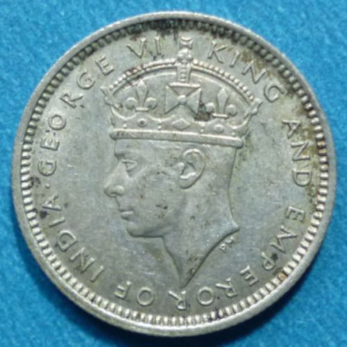 Malaya 10 Cents 1943 KM# 4a Silver