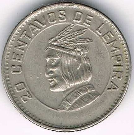 20 Centavos, Honduras, 1973