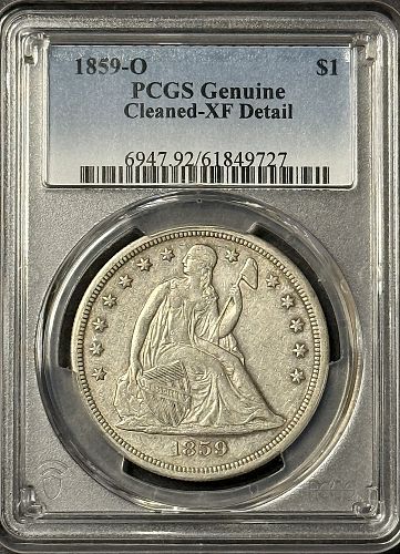 1859 O Seated Liberty Dollar Coin Value, Prices & Info | USA Coin Book