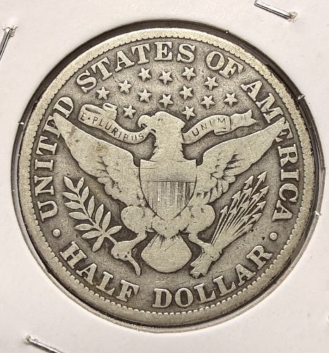 1913 Barber Half Dollar, Nicely Circulated. (17560)