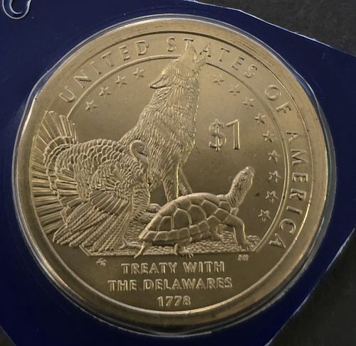 2013 P Native American Dollar Dollar Treaty With The Delawares