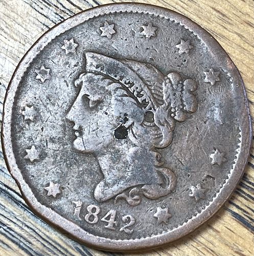 1842 Braided Hair Liberty Head Large Cent All Varieties Coin Value