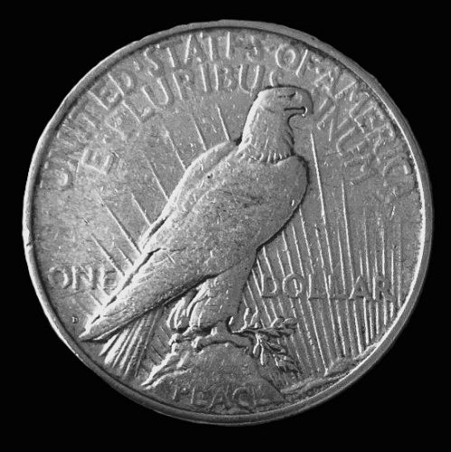 1927-D PEACE SILVER DOLLAR GENUINE U.S. MINT COIN - KEY DATE