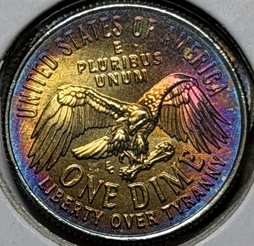 2026-D Colorfully Toned Choice Brilliant Uncirculated Emerging Liberty Clad Dime