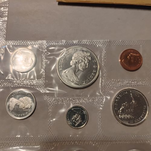 7.77 ozt. ASW 1961-1967 Royal Canadian Mint 80% Silver Proof-like Sets
