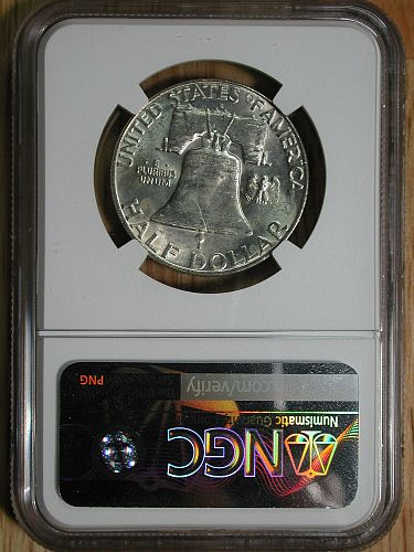 1962d Franklin Half Dollar NGC graded Brilliant UNC NICE !