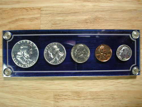 1961 Silver Proof Set in Capitol Holder NICE !