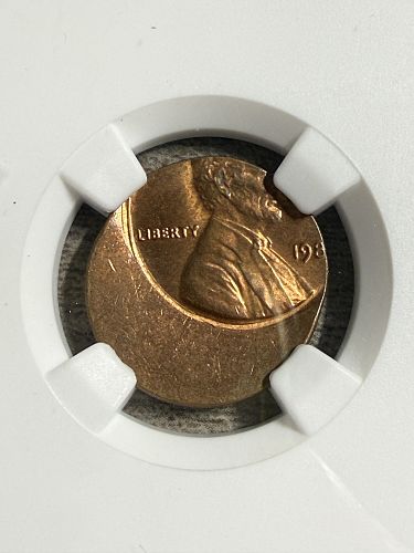Lincoln Penny 1c Mint Error Uncirculated Struck Off Center NGC Graded Lincoln
