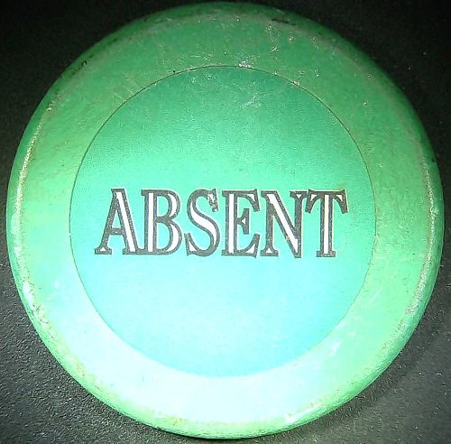 Vintage Green Acrylic Poker Table Absent Button Marker Casino Lammer 38mm