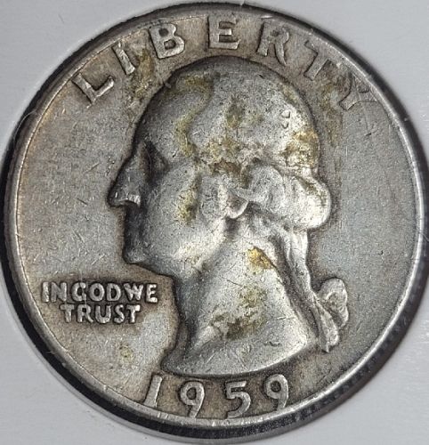 1959-D Washington Silver Quarter XF #0917