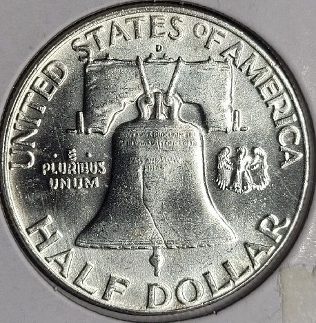 1963-D Franklin Silver Half Dollar GEM FBL #01232