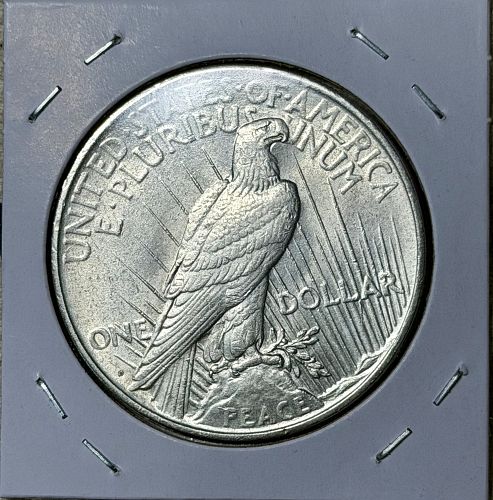 1927-D Peace 90% Silver Dollar