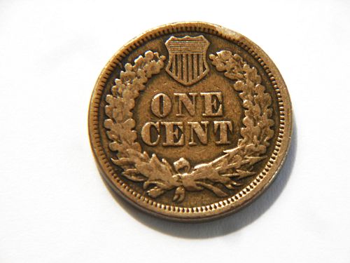 1863 Copper Nickel Indian Head Penny