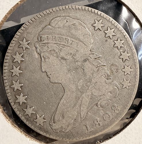 1808 Capped Bust Half Dollar, O-106  R.2. VG (19666)