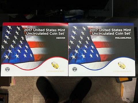 2017 P&D Uncirculated Mint Set - 20 Coins In Original Packaging