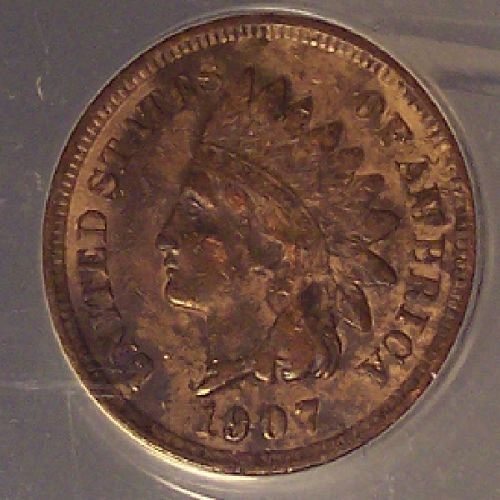 1907 Indian Head ANACS EF40 Details #G014