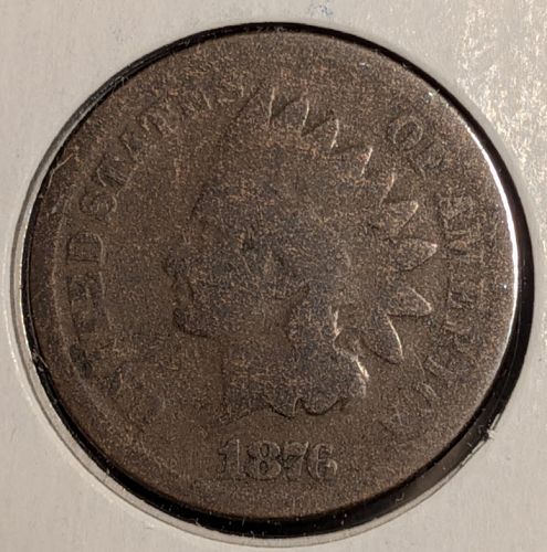 1876 Indian Head Cent