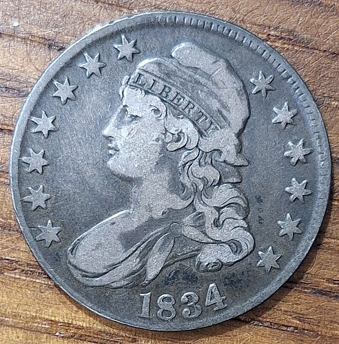 1834 Capped Bust Half Dollar
