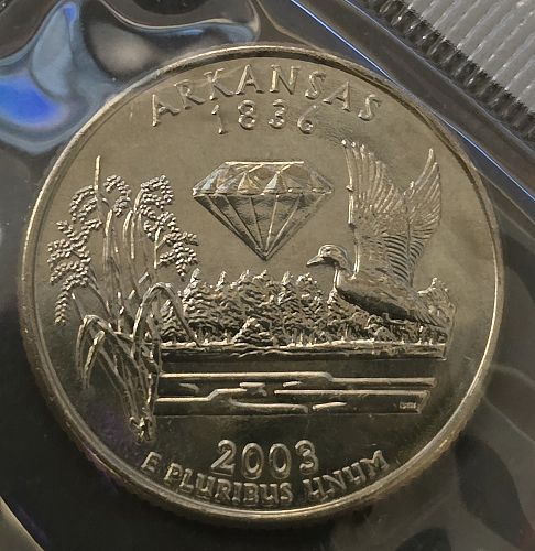2003-P Arkansas State Quarter - BU in Original Mint Cello (W18)